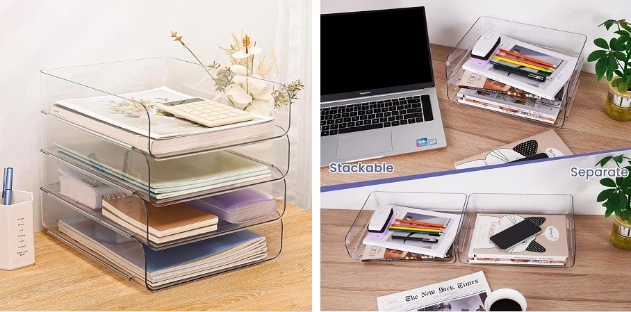 Clear Plastic Office Organizers 