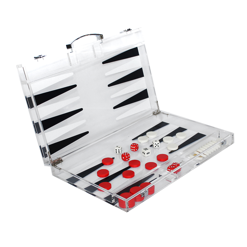Acrylic Deluxe Backgammon Set