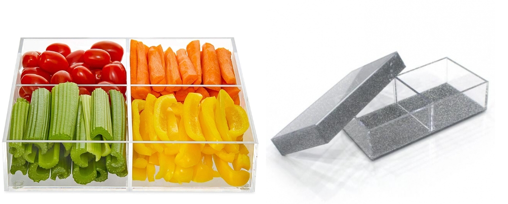 Lucite Divider Sectional Tray