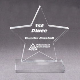 Star Shape Acrylic Trophy Blanks for Wholesale