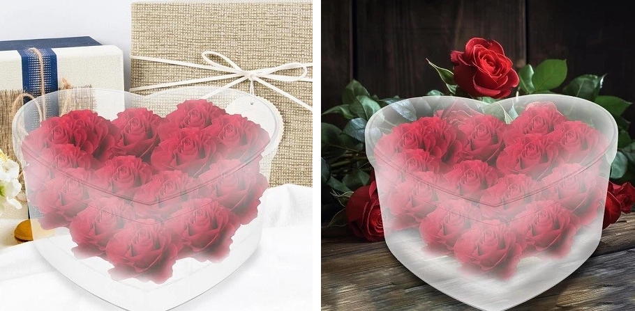 Clear Acrylic Flower Box
