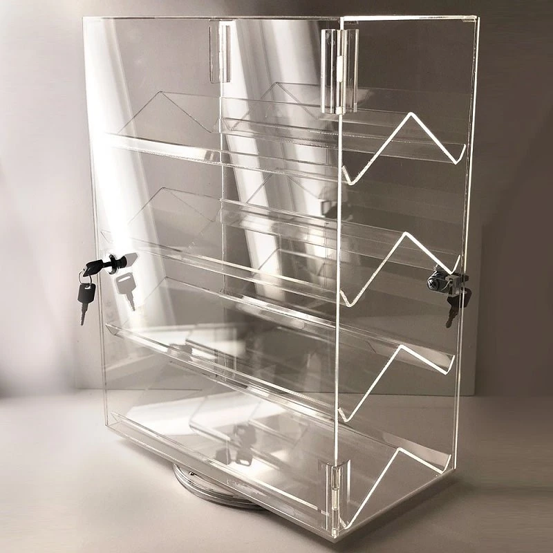 Custom Acrylic Jewelry Display Case With Lock